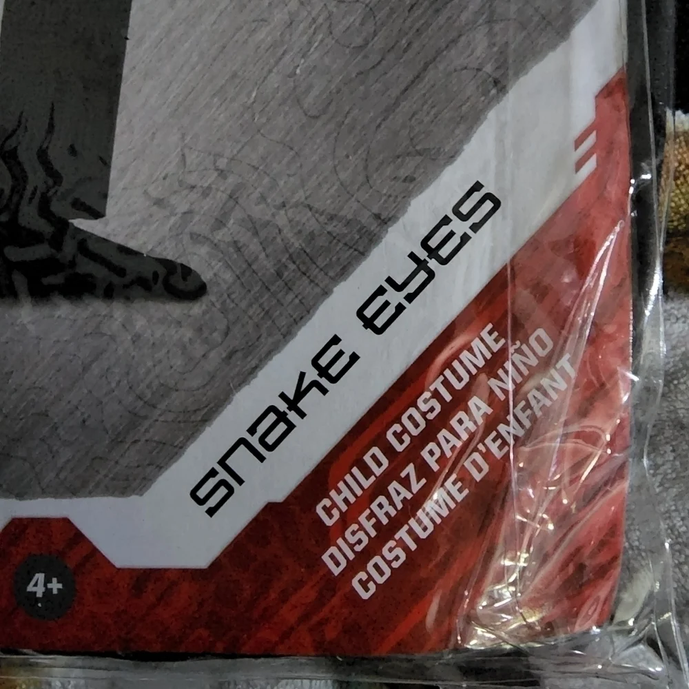 NWT Disguise Snake Eyes G.I. Joe Origins Costume Child Small 4-6 Halloween New - Picture 3 of 5